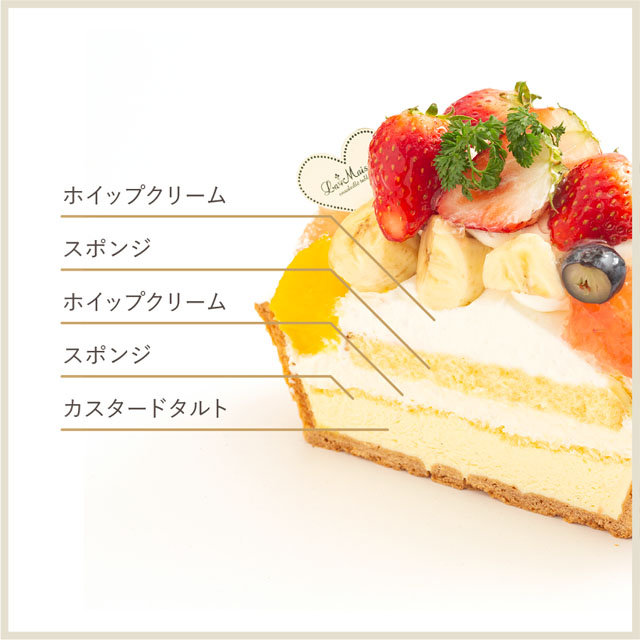 季節限定 季節のたっぷりフルーツタルト いちご Tart La Maison Ensoleille Table