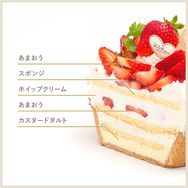 季節限定 あまおうのショートケーキタルト Tart La Maison Ensoleille Table